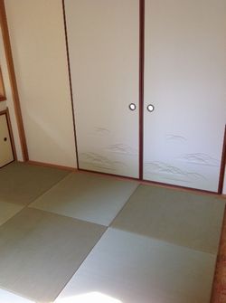 A邸和室　琉球畳.JPG